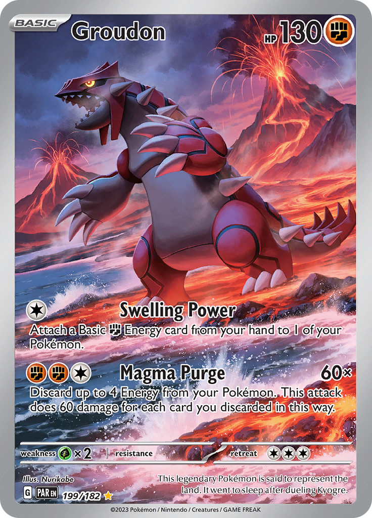 Groudon (199/182) [Scarlet & Violet: Paradox Rift] | Exor Games New Glasgow