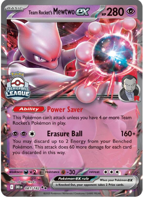 Team Rocket's Mewtwo ex (081/182) [League & Championship Cards] | Exor Games New Glasgow