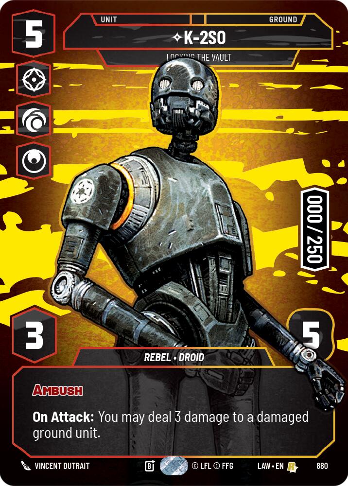 K-2S0 - Locking the Vault (Serialized) (880) (880) [A Lawless Time] | Exor Games New Glasgow