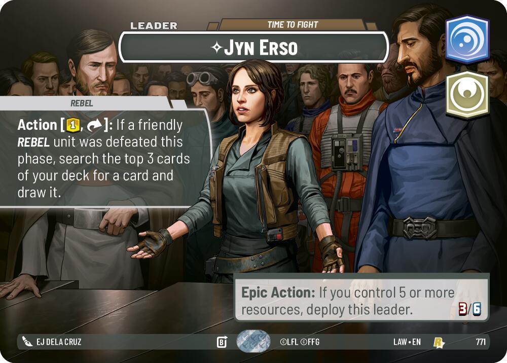 Jyn Erso - Time to Fight (771) (Showcase) (5/264) [A Lawless Time] | Exor Games New Glasgow
