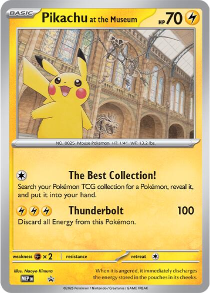 Pikachu at the Museum [Mega Evolution Promo] | Exor Games New Glasgow