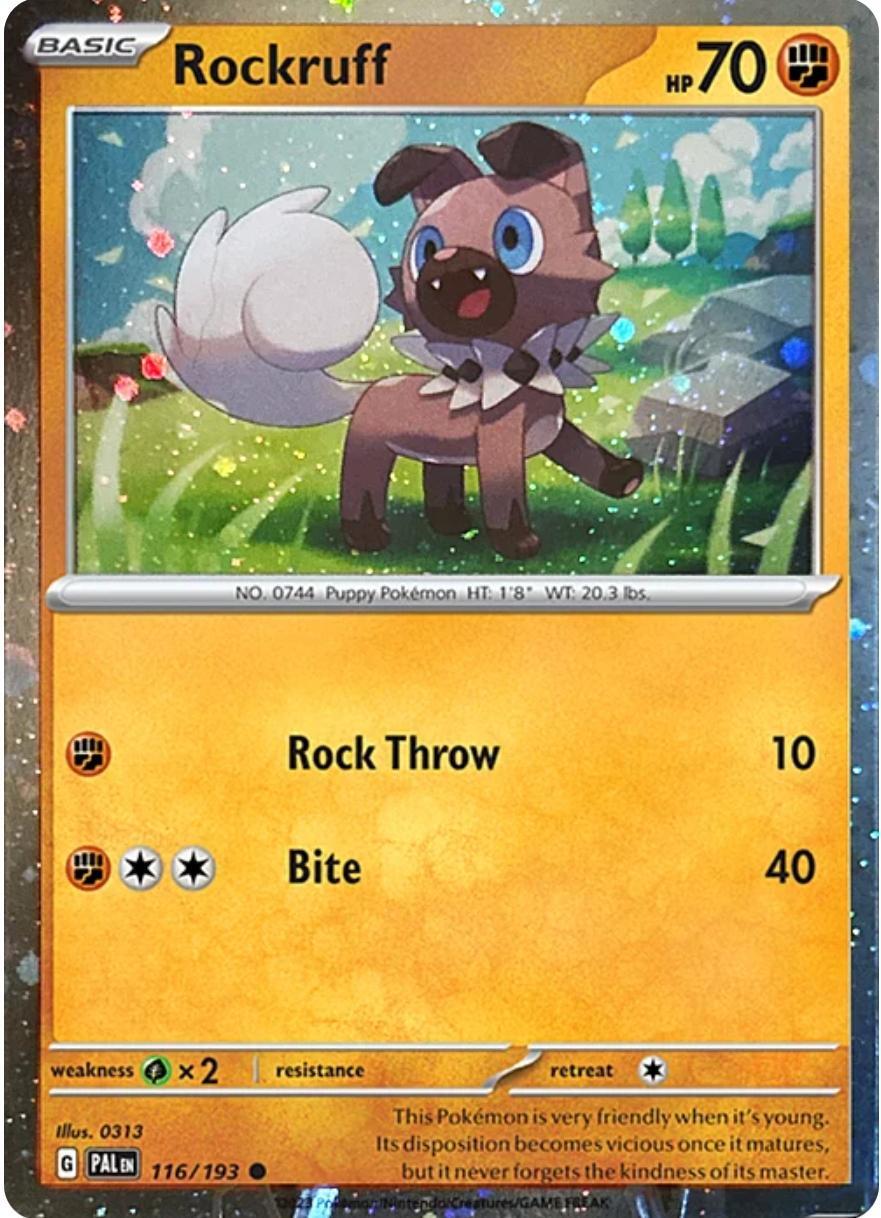 Rockruff (116/193) (Cosmos Holo) [Scarlet & Violet: Black Star Promos] | Exor Games New Glasgow