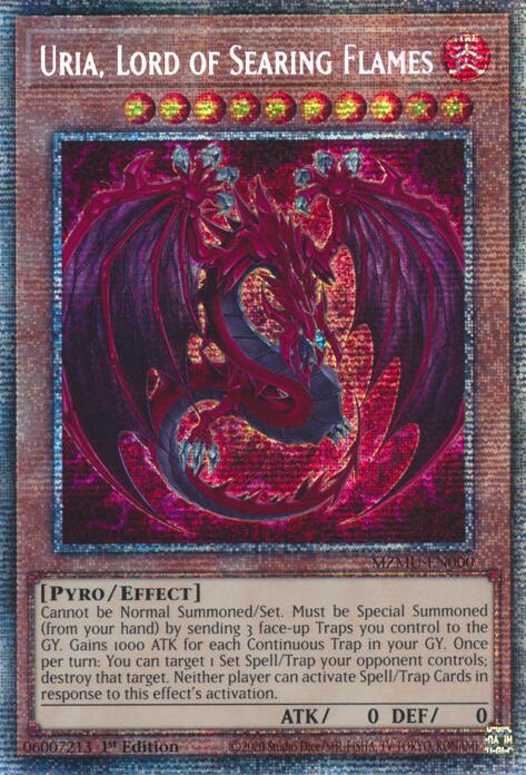 Uria, Lord of Searing Flames (Starlight Rare) [MZMU-EN000] Starlight Rare | Exor Games New Glasgow