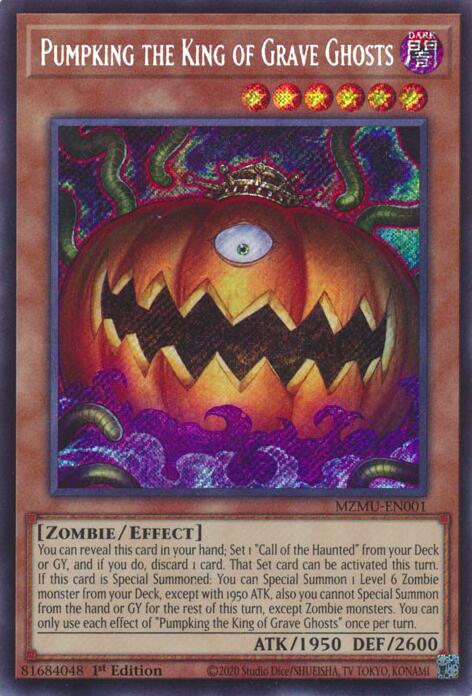 Pumpking the King of Grave Ghosts [MZMU-EN001] Secret Rare | Exor Games New Glasgow