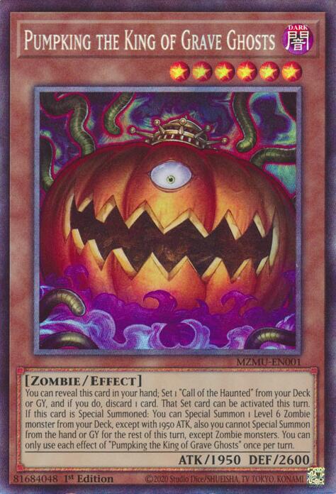 Pumpking the King of Grave Ghosts (Collector's Rare) [MZMU-EN001] Collector's Rare | Exor Games New Glasgow