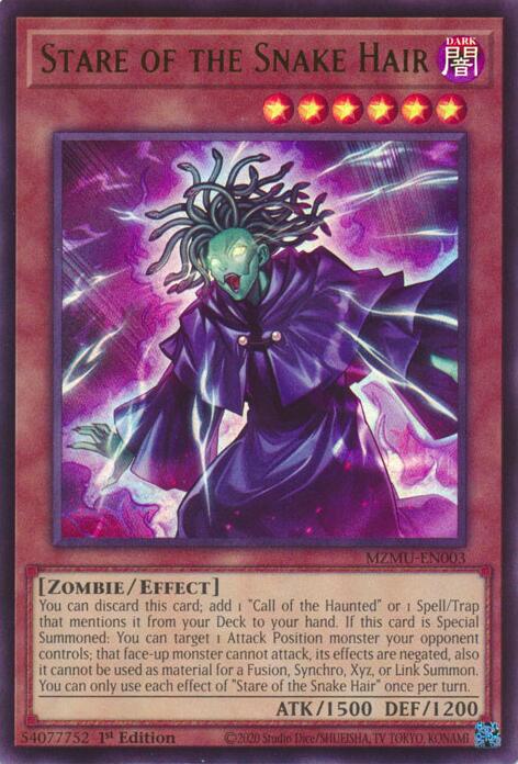 Stare of the Snake Hair [MZMU-EN003] Ultra Rare | Exor Games New Glasgow