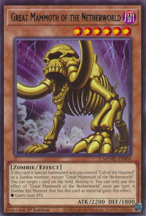 Great Mammoth of the Netherworld [MZMU-EN004] Rare | Exor Games New Glasgow