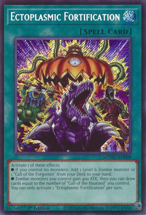 Ectoplasmic Fortification [MZMU-EN008] Secret Rare | Exor Games New Glasgow