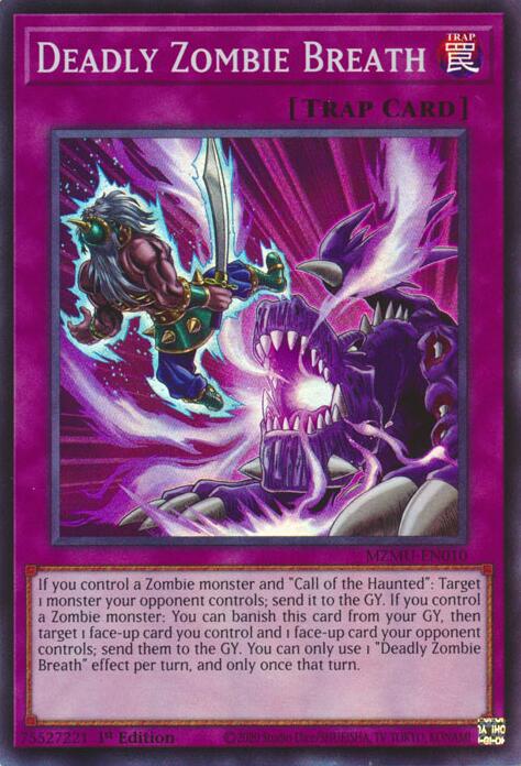 Deadly Zombie Breath [MZMU-EN010] Super Rare | Exor Games New Glasgow