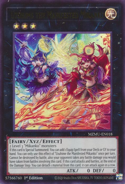 Uzuhime the Manifested Mikanko [MZMU-EN018] Ultra Rare | Exor Games New Glasgow