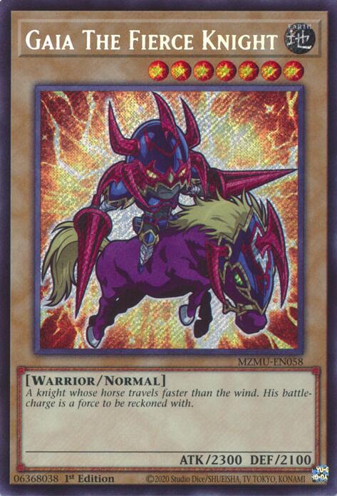 Gaia The Fierce Knight [MZMU-EN058] Secret Rare | Exor Games New Glasgow