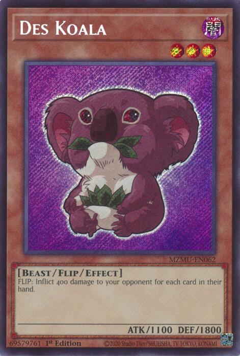Des Koala [MZMU-EN062] Secret Rare | Exor Games New Glasgow