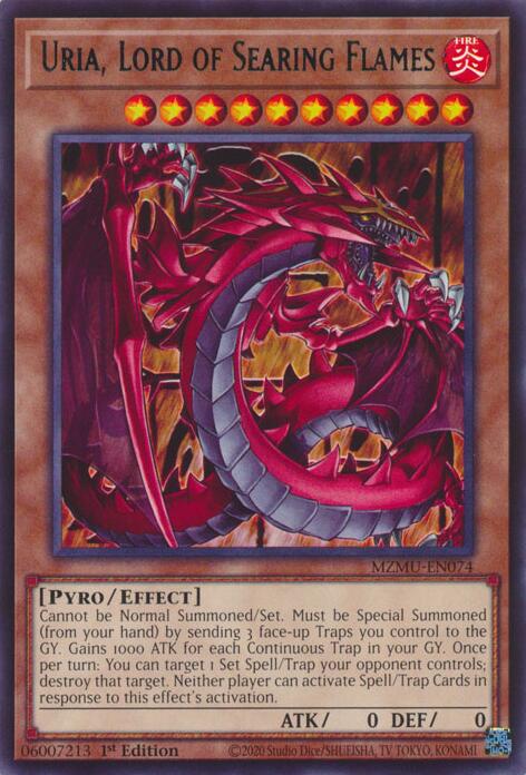 Uria, Lord of Searing Flames [MZMU-EN074] Rare | Exor Games New Glasgow