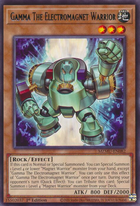 Gamma The Electromagnet Warrior [MZMU-EN082] Rare | Exor Games New Glasgow