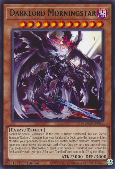 Darklord Morningstar [MZMU-EN083] Rare | Exor Games New Glasgow