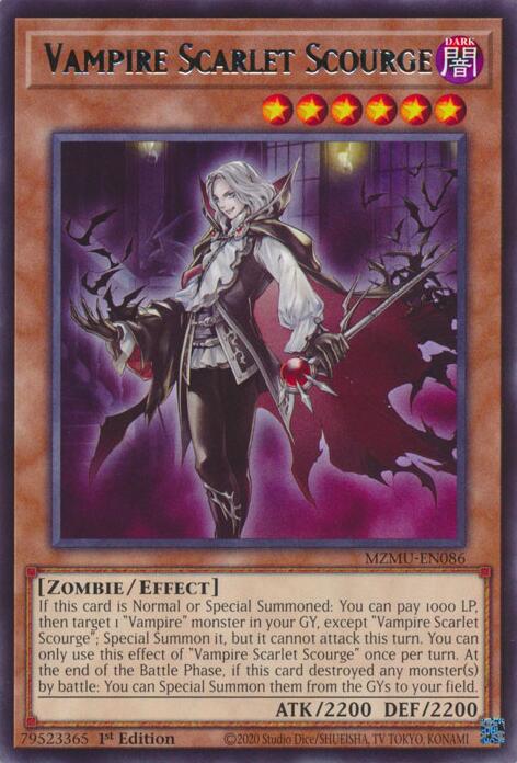 Vampire Scarlet Scourge [MZMU-EN086] Rare | Exor Games New Glasgow