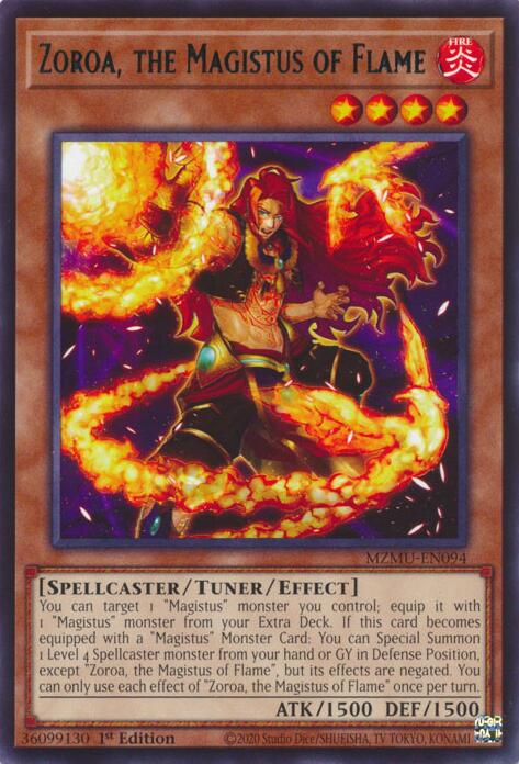 Zoroa, the Magistus of Flame [MZMU-EN094] Rare | Exor Games New Glasgow
