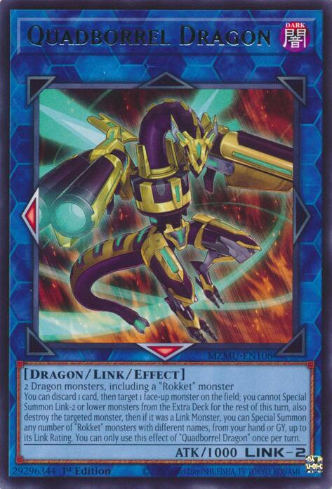 Quadborrel Dragon [MZMU-EN108] Rare | Exor Games New Glasgow
