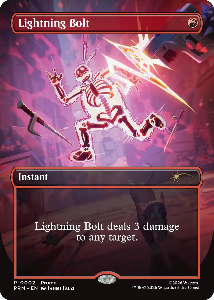Lightning Bolt (Borderless) [Wizards Play Network 2026] | Exor Games New Glasgow