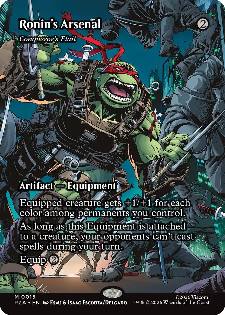 Ronin's Arsenal - Conqueror's Flail (Borderless) [Teenage Mutant Ninja Turtles Eternal-Legal] | Exor Games New Glasgow