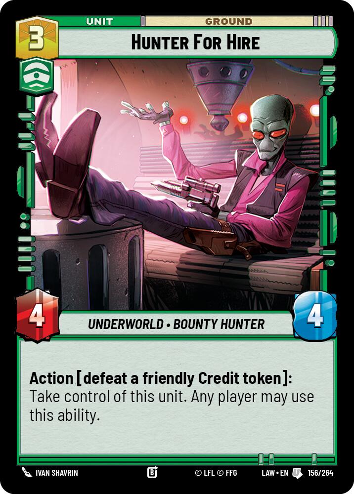 Hunter for Hire (156/264) (156/264) [A Lawless Time] | Exor Games New Glasgow