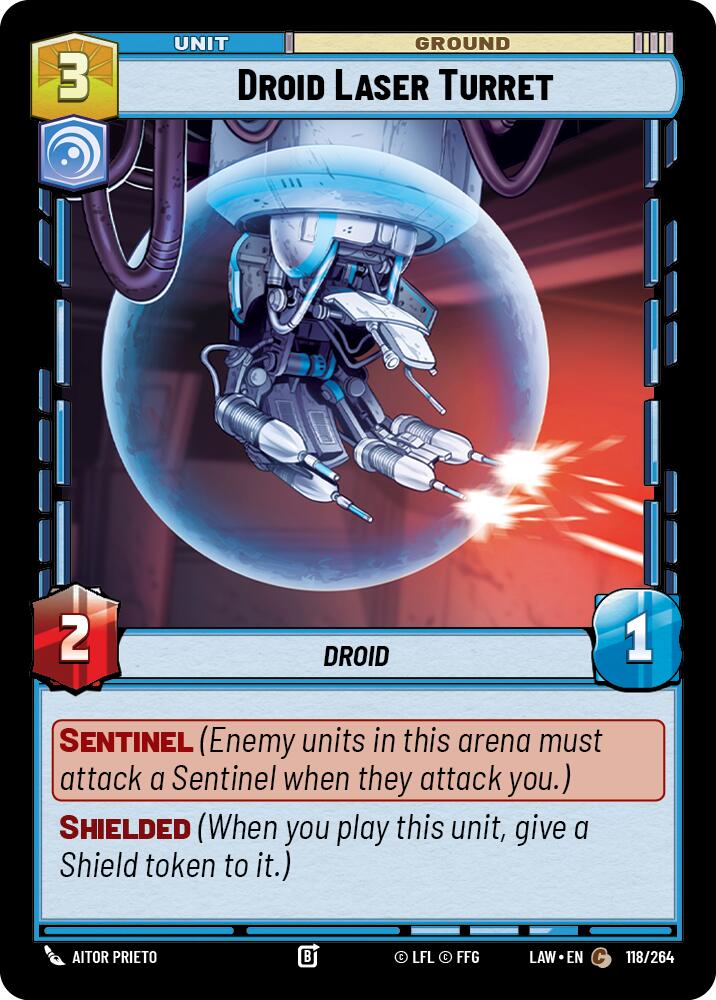 Droid Laser Turret (118/264) (118/264) [A Lawless Time] | Exor Games New Glasgow