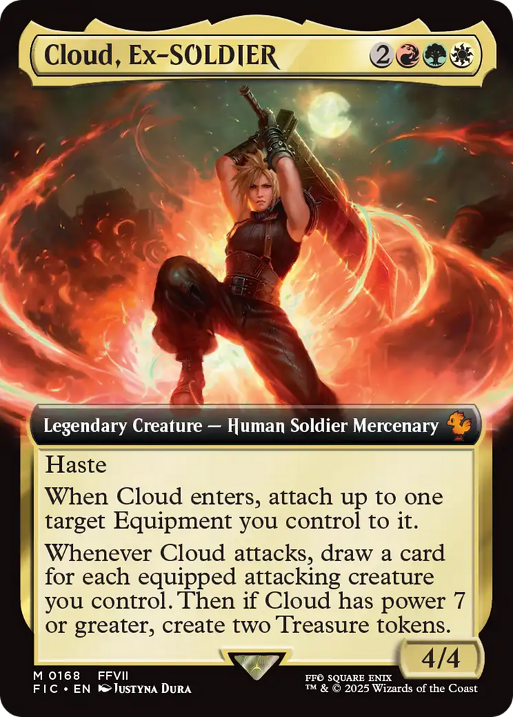 Cloud, Ex-SOLDIER (Extended Art) [FINAL FANTASY Commander] | Exor Games New Glasgow