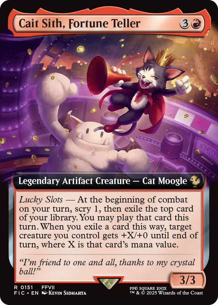 Cait Sith, Fortune Teller (Extended Art) [FINAL FANTASY Commander] | Exor Games New Glasgow
