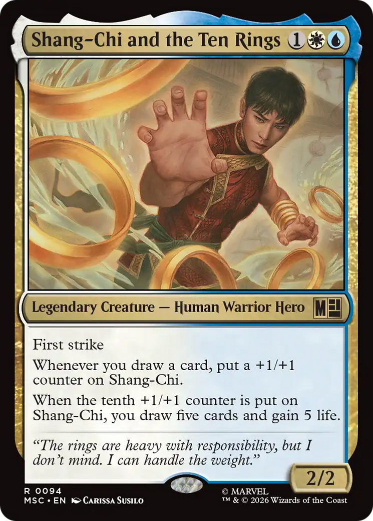 Shang-Chi and the Ten Rings (Surge Foil) [Marvel Super Heroes Commander] | Exor Games New Glasgow