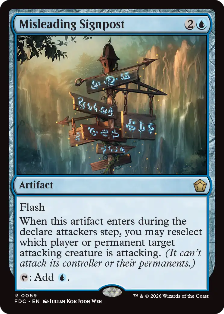 Misleading Signpost [Foundations Commander] | Exor Games New Glasgow