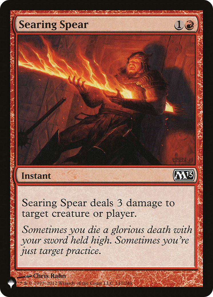 Searing Spear [The List Reprints] | Exor Games New Glasgow