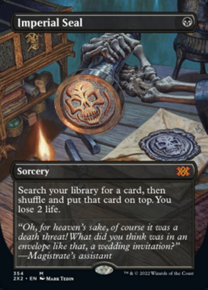 Imperial Seal (Borderless Alternate Art) [Double Masters 2022] | Exor Games New Glasgow