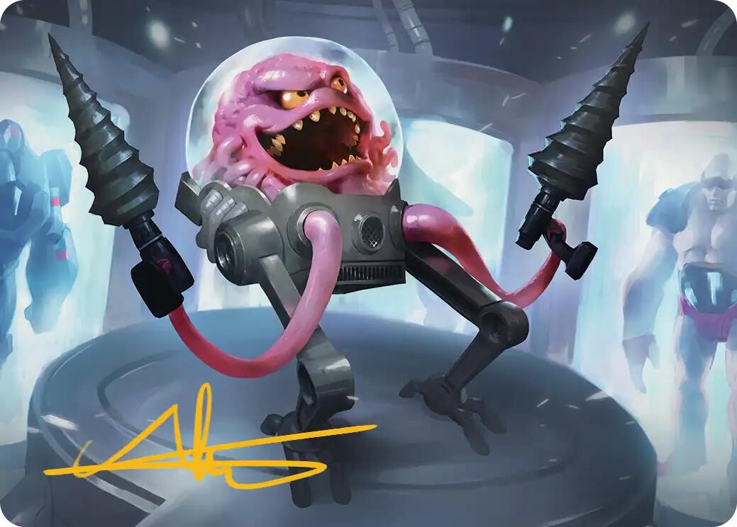 Krang, Master Mind Art Card (4/54) (Gold-Stamped Signature) [Teenage Mutant Ninja Turtles Art Series] | Exor Games New Glasgow