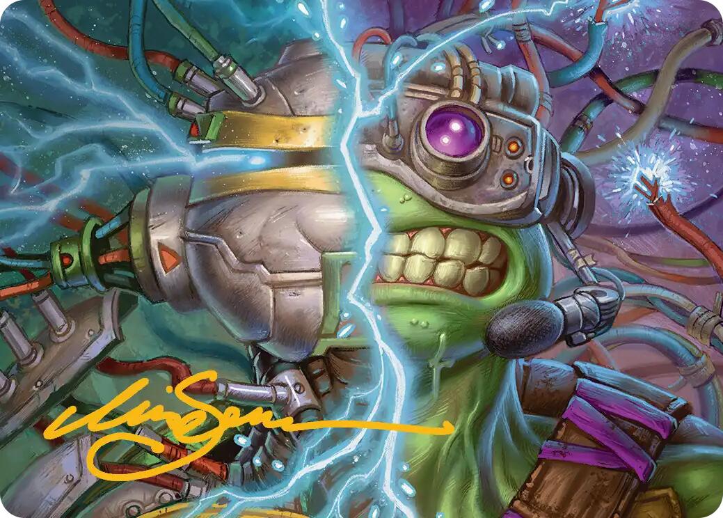 Mind Transfer Protocol Art Card (Gold-Stamped Signature) [Teenage Mutant Ninja Turtles Art Series] | Exor Games New Glasgow