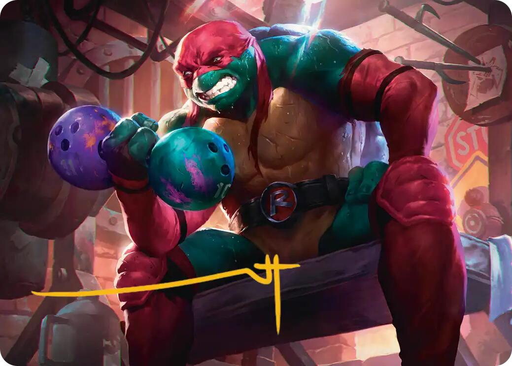 Raphael, Tough Turtle Art Card (Gold-Stamped Signature) [Teenage Mutant Ninja Turtles Art Series] | Exor Games New Glasgow