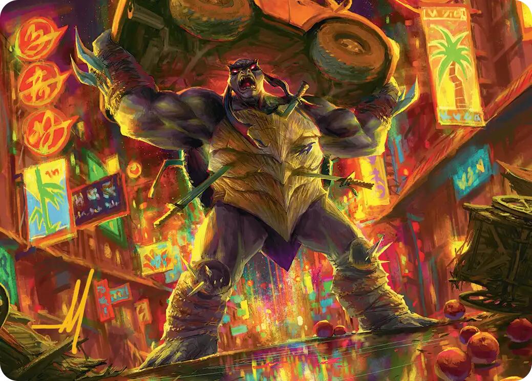 Slash, Reptile Rampager Art Card (Gold-Stamped Signature) [Teenage Mutant Ninja Turtles Art Series] | Exor Games New Glasgow