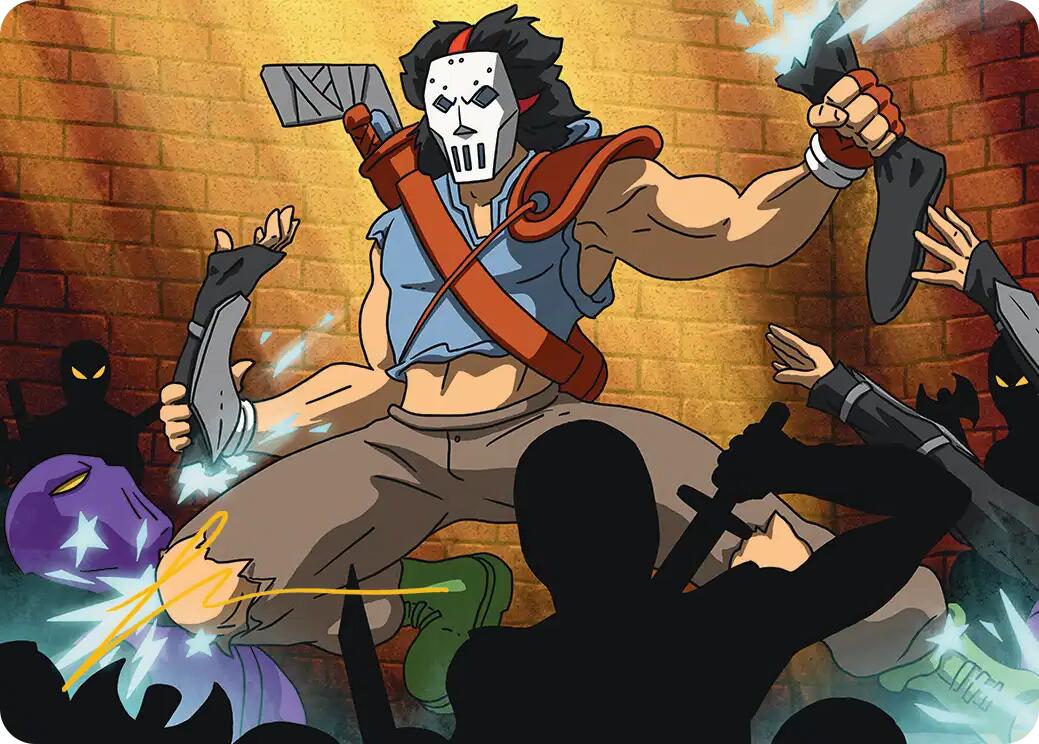 Casey Jones, Vigilante Art Card (Gold-Stamped Signature) [Teenage Mutant Ninja Turtles Art Series] | Exor Games New Glasgow