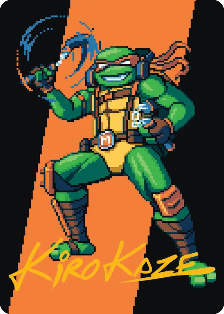 Michelangelo, the Heart Art Card (Gold-Stamped Signature) [Teenage Mutant Ninja Turtles Art Series] | Exor Games New Glasgow