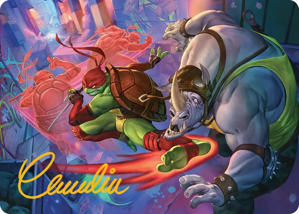 Super Combo Art Card (Gold-Stamped Signature) [Teenage Mutant Ninja Turtles Art Series] | Exor Games New Glasgow