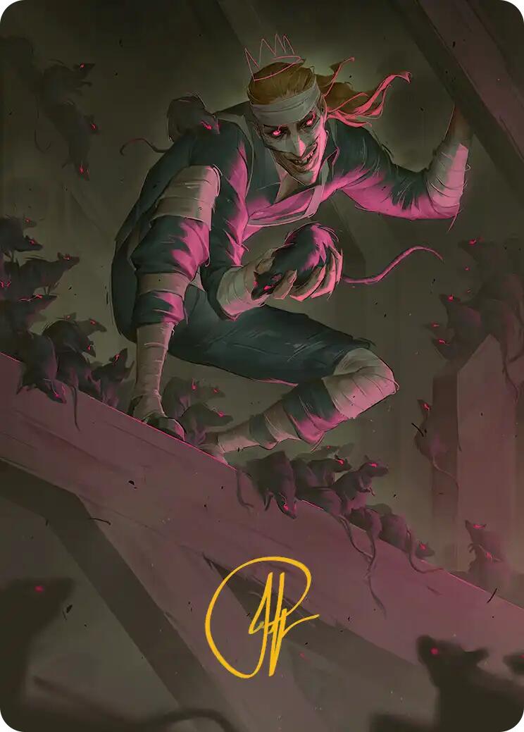 Rat King, the Chaosbringer Art Card (Gold-Stamped Signature) [Teenage Mutant Ninja Turtles Art Series] | Exor Games New Glasgow