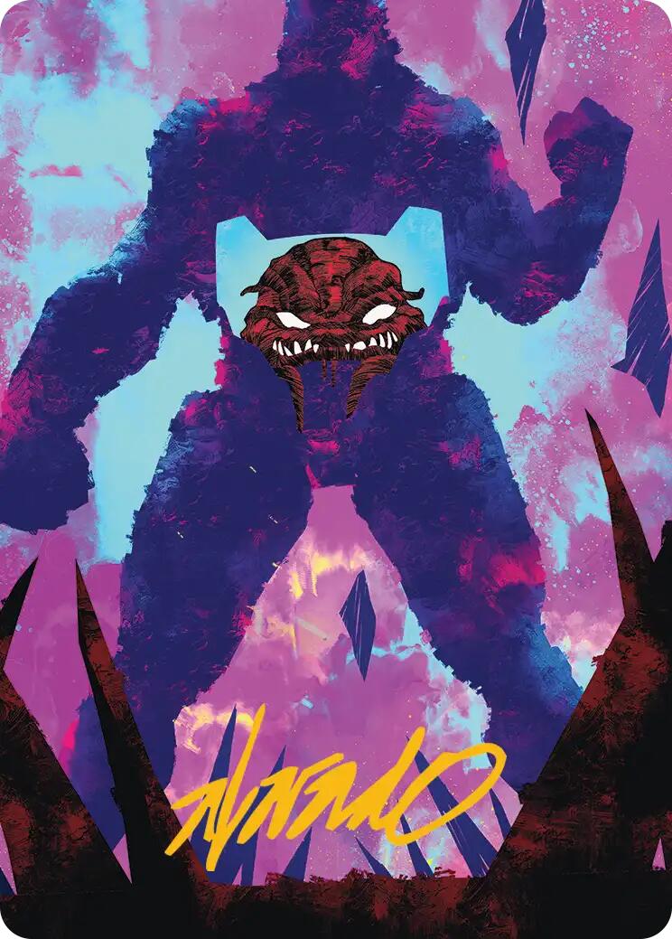 Krang, Utrom Warlord Art Card (Gold-Stamped Signature) [Teenage Mutant Ninja Turtles Art Series] | Exor Games New Glasgow