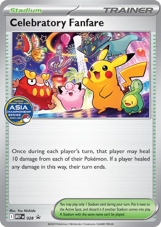 Celebratory Fanfare (028) (Asia Championship Series 24-25) [Mega Evolution Promo] | Exor Games New Glasgow