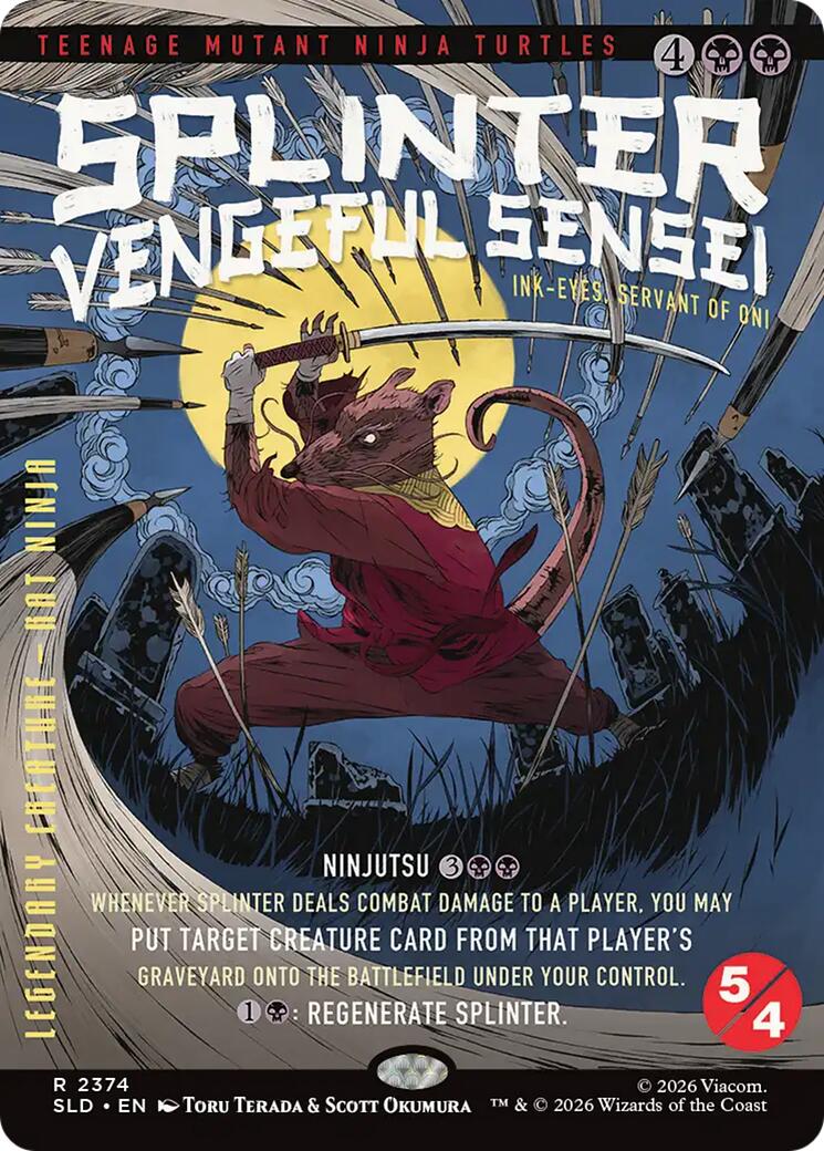 Splinter, Vengeful Sensei - Ink-Eyes, Servant of Oni [Secret Lair Drop Series] | Exor Games New Glasgow
