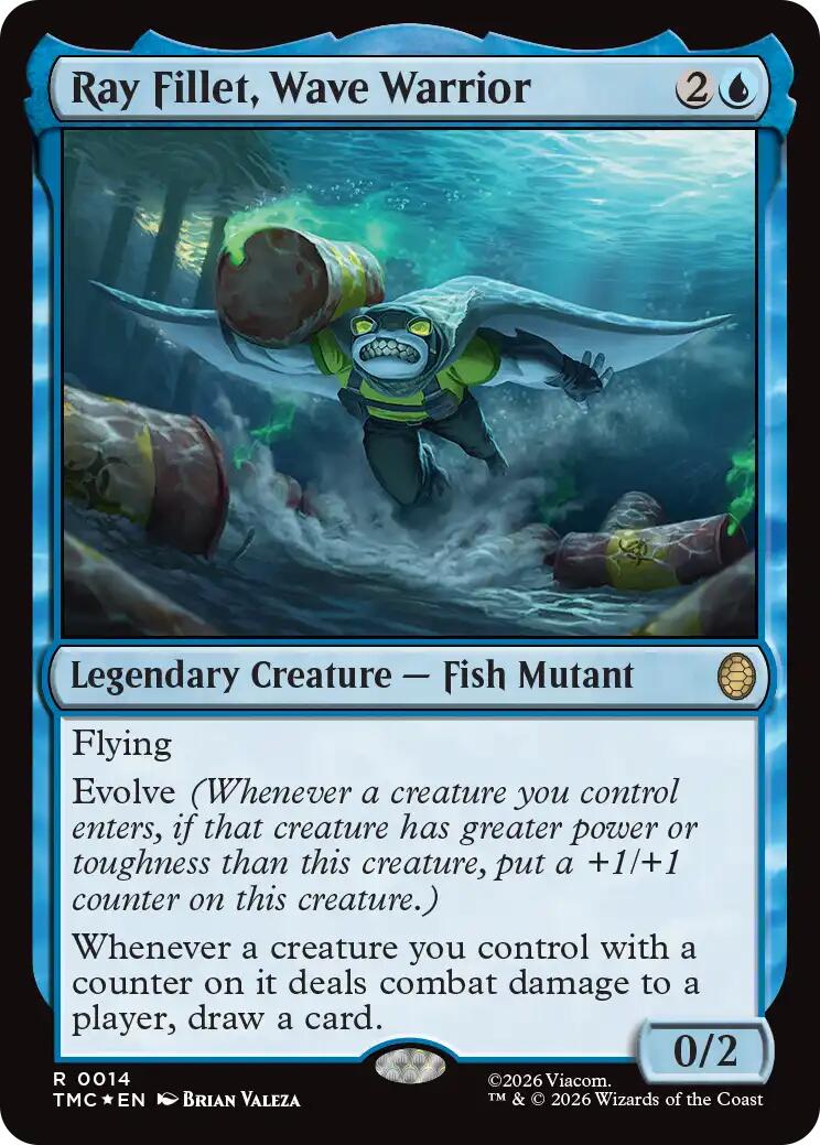 Ray Fillet, Wave Warrior (Surge Foil) [Teenage Mutant Ninja Turtles Commander] | Exor Games New Glasgow