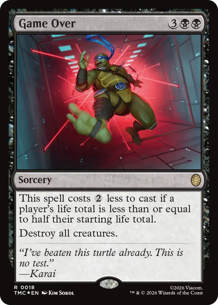 Game Over (Surge Foil) [Teenage Mutant Ninja Turtles Commander] | Exor Games New Glasgow
