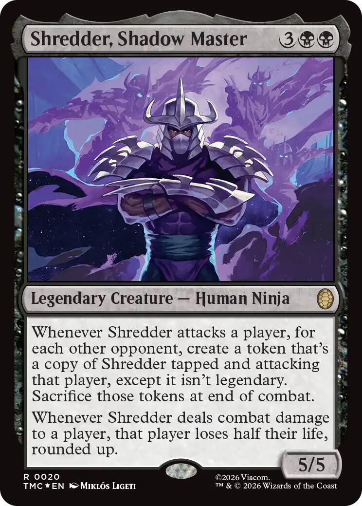 Shredder, Shadow Master (Surge Foil) [Teenage Mutant Ninja Turtles Commander] | Exor Games New Glasgow