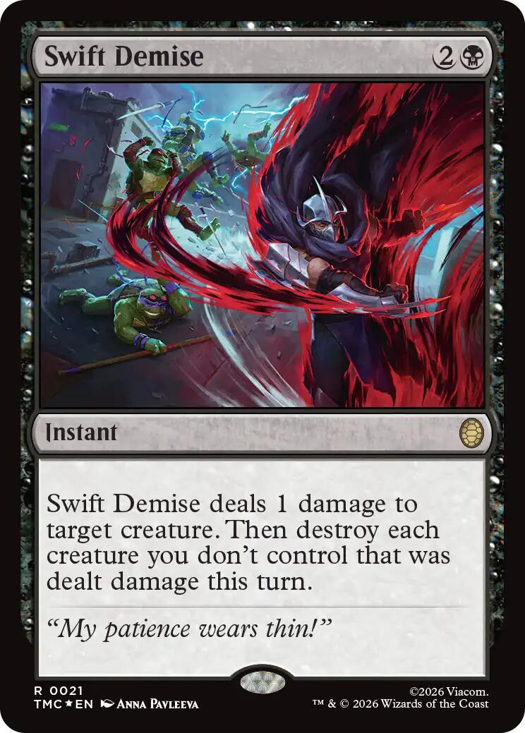 Swift Demise (Surge Foil) [Teenage Mutant Ninja Turtles Commander] | Exor Games New Glasgow