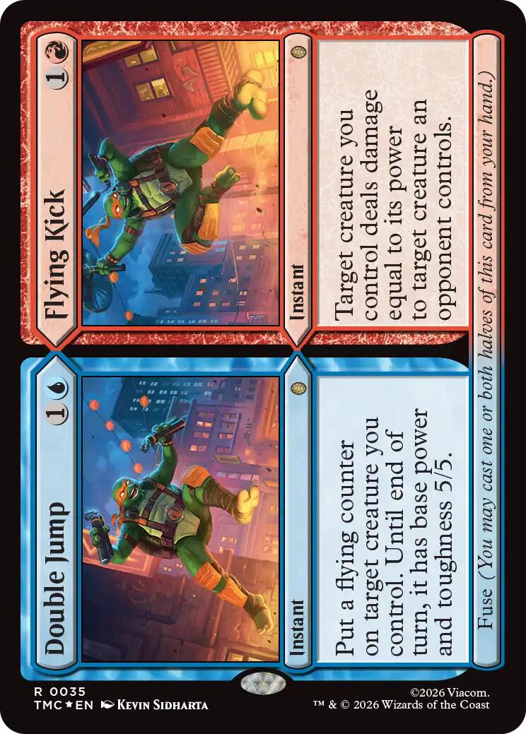 Double Jump // Flying Kick (Surge Foil) [Teenage Mutant Ninja Turtles Commander] | Exor Games New Glasgow