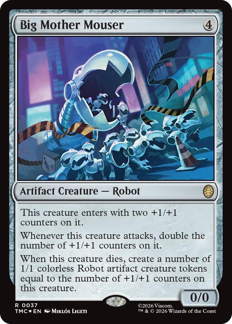 Big Mother Mouser (Surge Foil) [Teenage Mutant Ninja Turtles Commander] | Exor Games New Glasgow