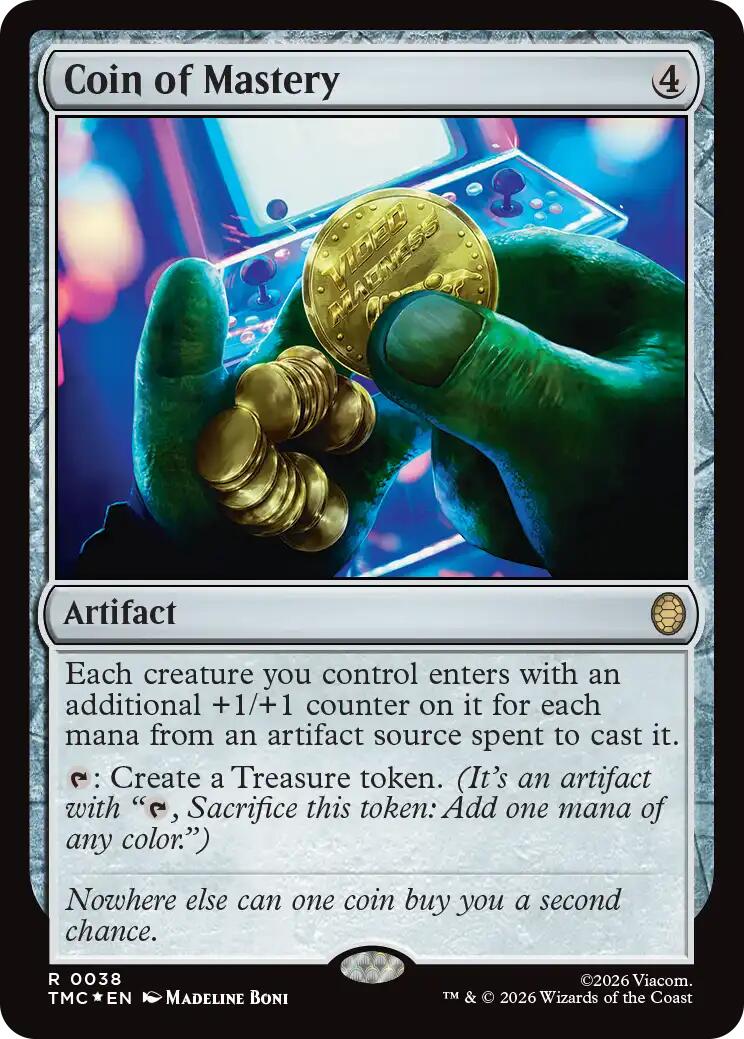 Coin of Mastery (Surge Foil) [Teenage Mutant Ninja Turtles Commander] | Exor Games New Glasgow